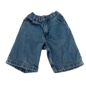 Faded Glory Loose Fit Cinched Waist Bermuda Jean Shorts Size 5 Kid’s